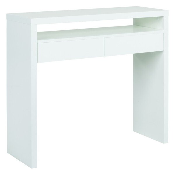 Scrivania con piano estraibile Console Mel - Woodman