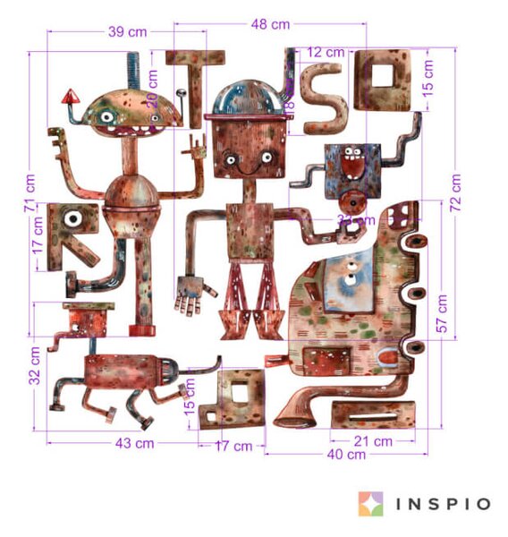 Adesivi - Robot e macchine