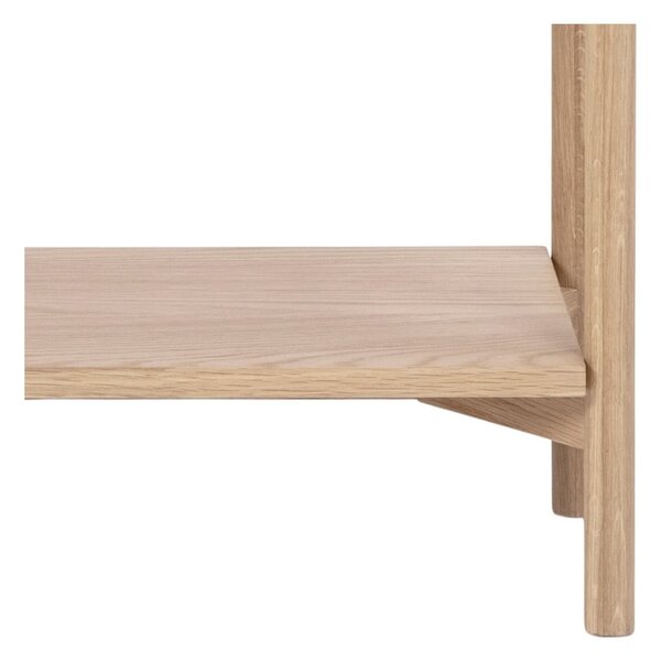 Libreria di colore naturale con effetto rovere 86x160x30 cm Braidwood – Actona