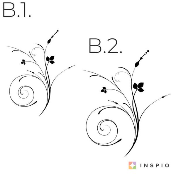 Adesivo murale - Erba in ornamento