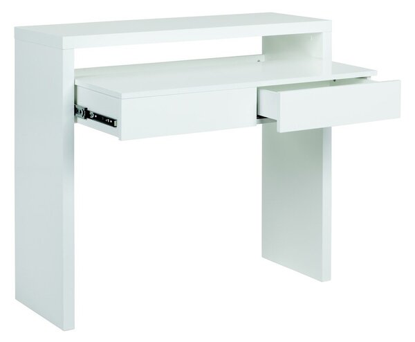 Scrivania con piano estraibile Console Mel - Woodman