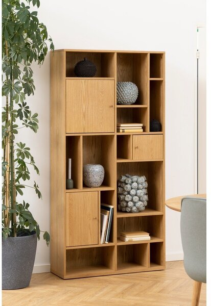 Libreria in rovere decorato in colore naturale 90x180 cm Rangoon - Actona