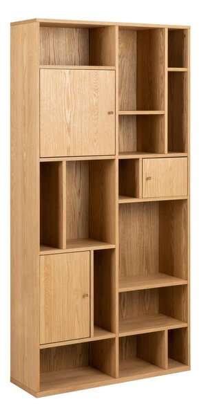 Libreria in rovere decorato in colore naturale 90x180 cm Rangoon - Actona
