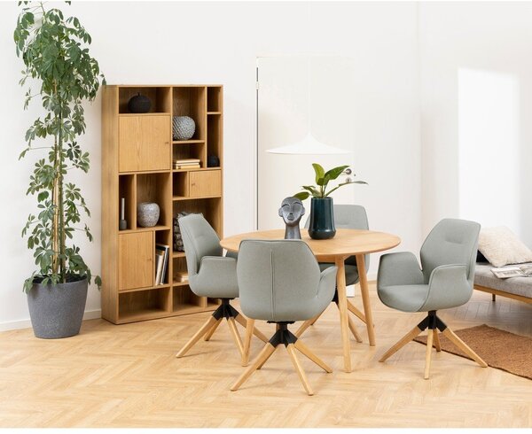 Libreria in rovere decorato in colore naturale 90x180 cm Rangoon - Actona