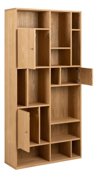 Libreria in rovere decorato in colore naturale 90x180 cm Rangoon - Actona