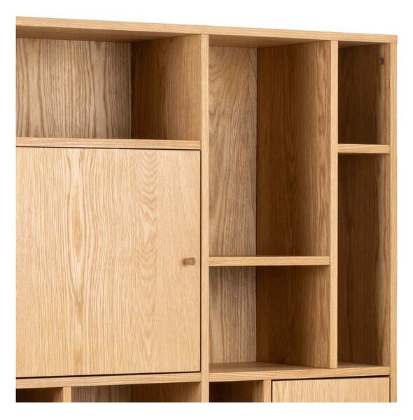 Libreria in rovere decorato in colore naturale 90x180 cm Rangoon - Actona