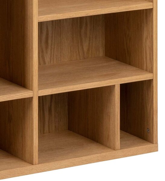 Libreria in rovere decorato in colore naturale 90x180 cm Rangoon - Actona