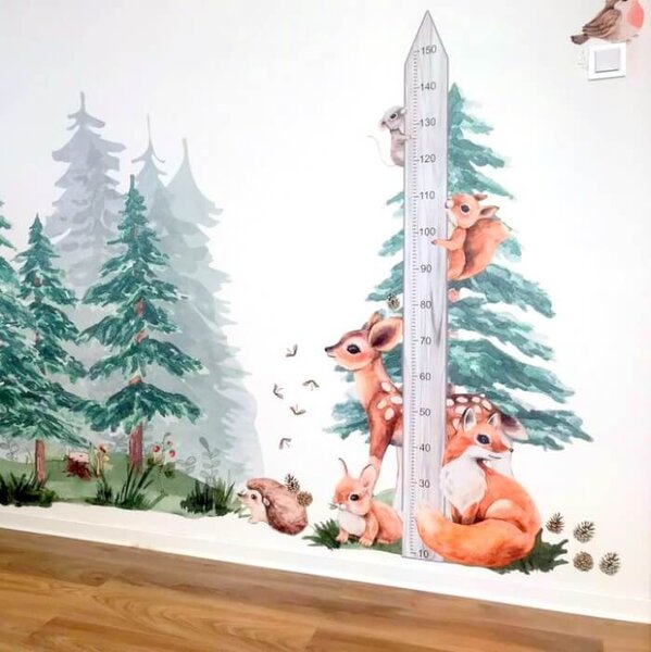 Adesivi per bambini - FOREST metro con animaletti per bambini
