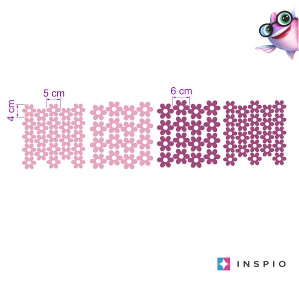 Adesivi da parete - Fiori in rosa