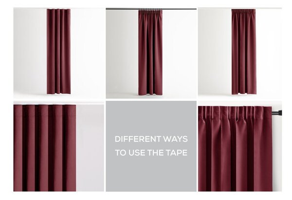 Tenda parzialmente oscurante burgundy 140x245 cm Kierra – Restilo