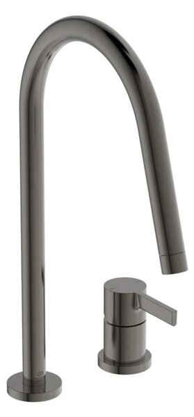 Ideal Standard Gusto - Miscelatore per lavello, installazione a 2 fori, Magnetic Grey BD422A5