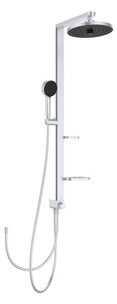 Ideal Standard ALU+ - Set doccia senza miscelatore, diametro 26 cm, 2 getti, argento BD585SI