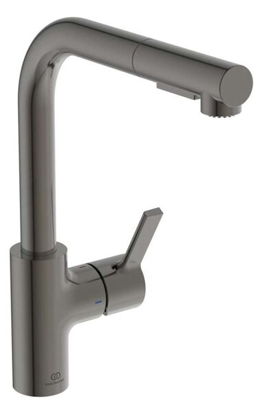 Ideal Standard Gusto - Miscelatore per lavello con doccetta estraibile, Magnetic Grey BD420A5