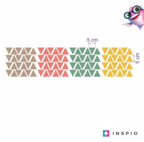 Triangoli - Adesivi colorati per la cameretta dei bambini
