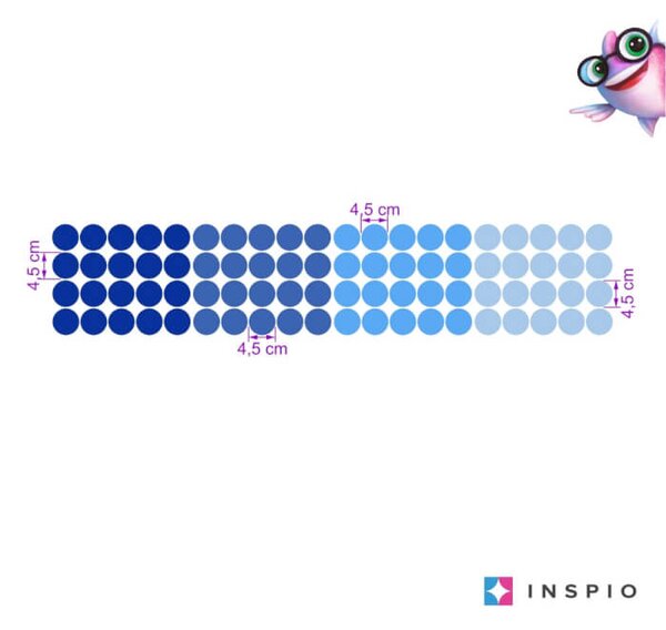 Punti blu - adesivi da parete