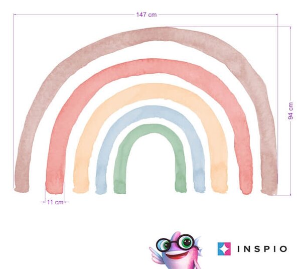 Decalcomanie per la camera dei bambini - Arcobaleno