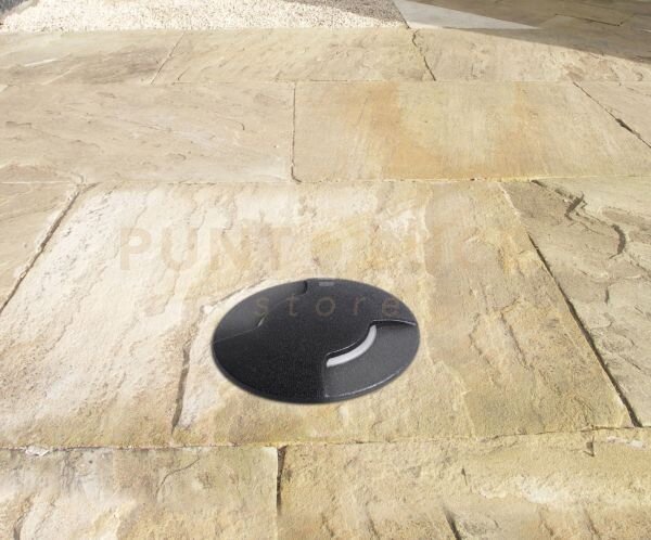 Capri calpestabile incasso tondo 9 cm 1 luce attacco gu10 biemissio