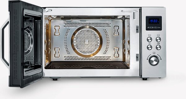 Severin Forno Microonde Combinato Ventilato con Grill Capacit 25 Litri Potenza 900 Watt colore Inox - MW7777
