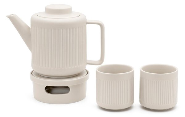 Teiera bianca in porcellana con filtro 1,2 l Skagen – Bredemeijer