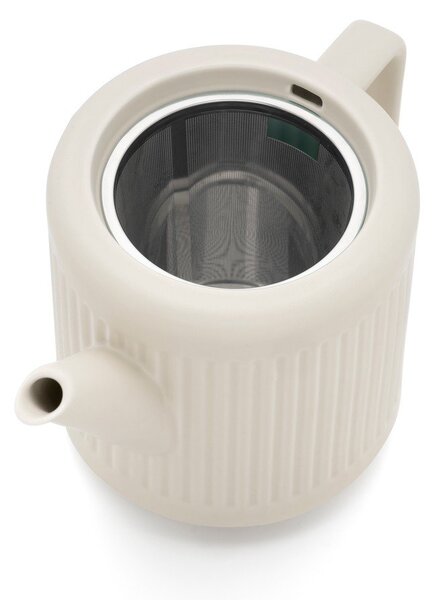 Teiera bianca in porcellana con filtro 1,2 l Skagen – Bredemeijer
