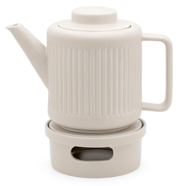 Teiera bianca in porcellana con filtro 1,2 l Skagen – Bredemeijer