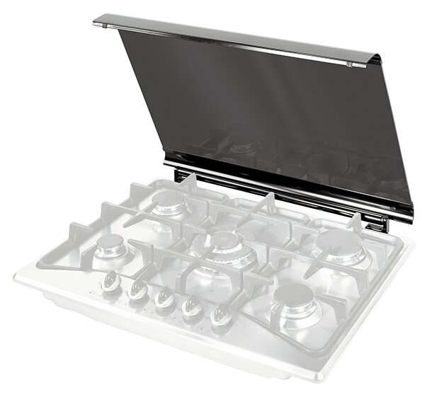 ELBA Piano Cottura 5 Fuochi a Gas Larghezza 70 cm in Acciaio Inox colore Inox - EIF 57 PRO