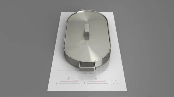 FULGOR Piano Cottura Induzione 2 Fuochi Larghezza 30 cm in Vetroceramica colore Bianco - FCH 302 ID TS WH