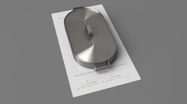 FULGOR Piano Cottura Induzione 2 Fuochi Larghezza 30 cm in Vetroceramica colore Bianco - FCH 302 ID TS WH
