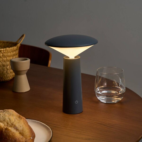 Pauleen Lampada da tavolo ADORABLE SPARK, dimmerabile, Alluminio / Grigio / Zincato, Soggiorno / Sala da pranzo, Plastica, Giovanile, Lampada da tavolo