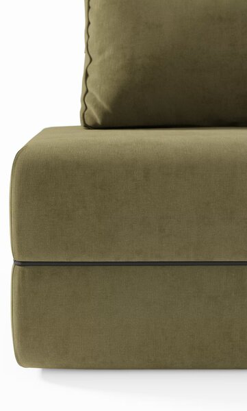Rift poltrona letto con materasso alto 24 cm e memory foam - schienale