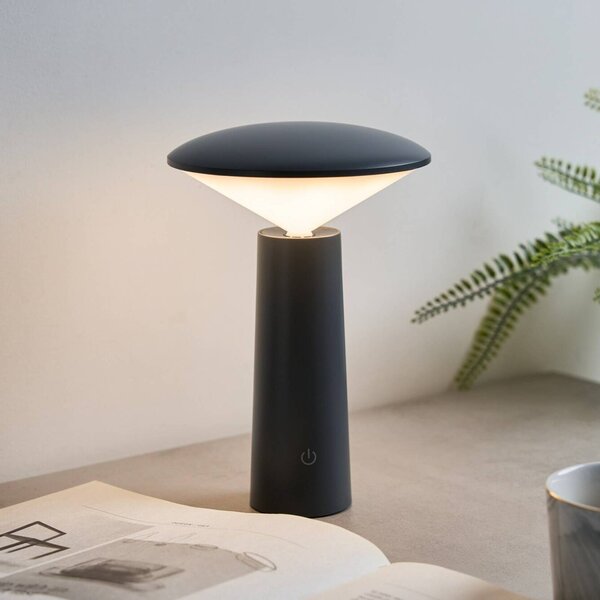 Pauleen Lampada da tavolo ADORABLE SPARK, dimmerabile, Alluminio / Grigio / Zincato, Soggiorno / Sala da pranzo, Plastica, Giovanile, Lampada da tavolo