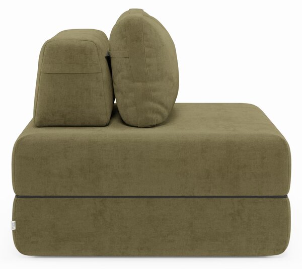 Rift poltrona letto con materasso alto 24 cm e memory foam - schienale