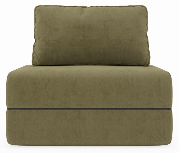 Rift poltrona letto con materasso alto 24 cm e memory foam - schienale
