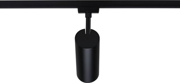 Paulmann URail Faretto a binario LED Theron nero 3.000 K Ø 6 cm Theron, dimmerabile, Nero, Soggiorno / Sala da pranzo, Plastica, Moderno