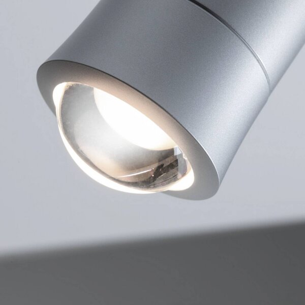 Paulmann URail Smart Faretto a binario LED Tarie, cromato, CCT, RGB dimmerabile, Alluminio / Grigio / Zincato, Soggiorno / Sala da pranzo, Plastica, Moderno