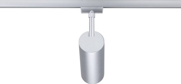 Paulmann URail Faretto a binario LED Theron, cromato 3.000 K Ø 6 cm dimmerabile, Alluminio / Grigio / Zincato, Soggiorno / Sala da pranzo, Plastica, Moderno