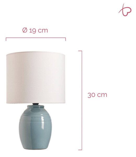 Pauleen Lampada da tavolo SEA RHYTHM, Bianco / Opale, Soggiorno / Sala da pranzo, Ceramica, Giovanile, Lampada da tavolo