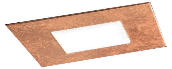 Plafoniera Contemporanea Pixel Metallo Foglia Rame Led 34W