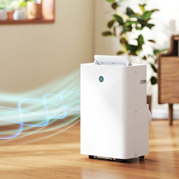 HOMCOM Climatizzatore Portatile da 12.000 BTU, Condizionatore 4-in-1 con Controllo WiFi e Vocale, Raffreddamento, Deumidificatore, Ventilatore, Modalità Notte | Aosom Italy