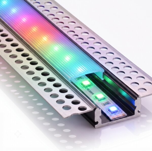 KIT 1x striscia LED RGBW NEO LITE LED/24W/230V 5 m IP65 Wi-Fi + 5x profili da 1 m + telecomando