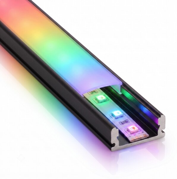 KIT 1x striscia LED RGBW NEO LITE LED/24W/230V 5 m IP65 Wi-Fi + 5x profili da 1 m + telecomando