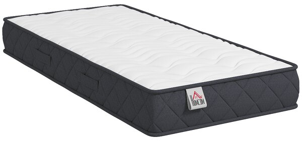 HOMCOM Materasso 2 Posti con Imbottitura in Memory Foam e Schiuma a Onde, Telai per Letti Standard, Regolabili e Divani Letto, 90x190 cm | Aosom Italy