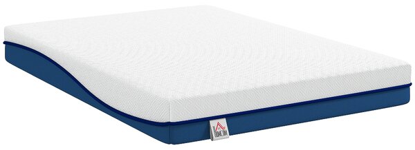 HOMCOM Materasso per 2 Persone con Imbottitura in Memory Foam al Tè Verde e Fodera Sfoderabile Lavabile, Durezza Media, 190x135 cm | Aosom Italy
