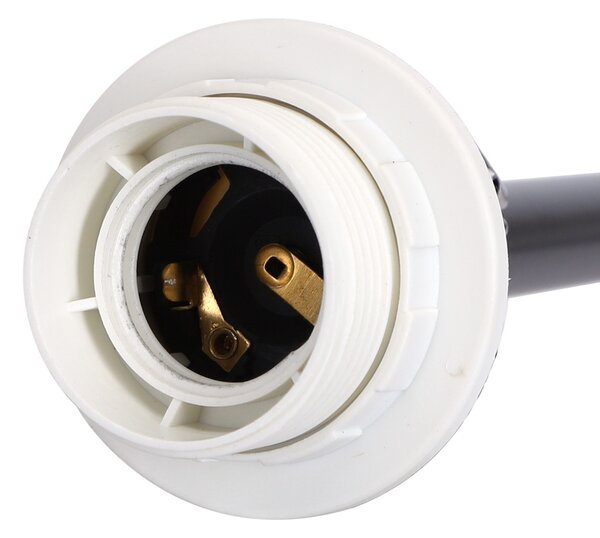 Lampada da terra a piantana Essential Nera e bianca E27 Aigostar