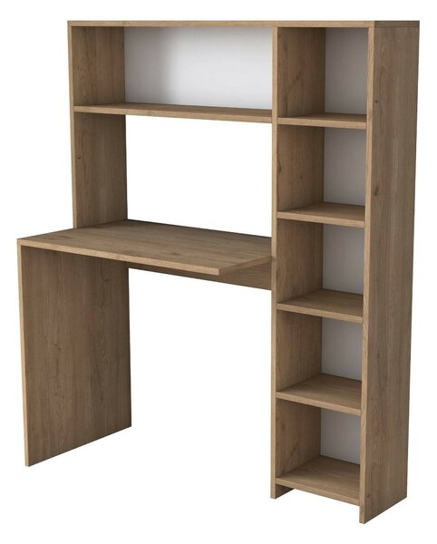 Scrivania lineare quercia 113x40cm con libreria - Arapaho