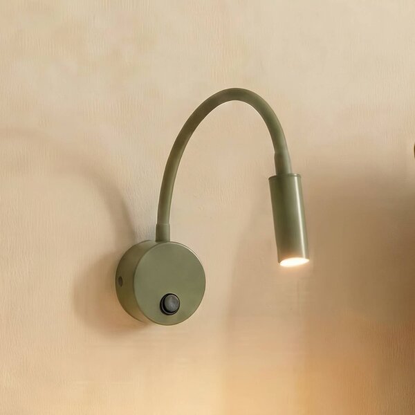 Applique da parete Lagos TK Lighting, dimmerabile, Verde, Camera da letto, Metallo, Applique