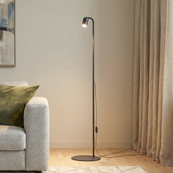 Lampada da terra Nex TK Lighting, Nero, Soggiorno / Sala da pranzo, Metallo, Lampada da terra