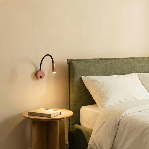 Applique da parete Lagos TK Lighting, dimmerabile, Rosso, Camera da letto, Metallo, Applique