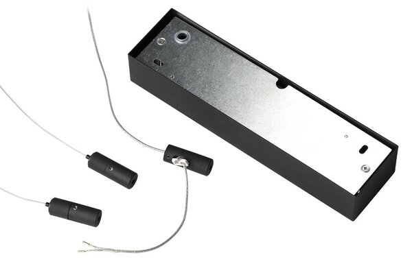 IDEAL LUX Ideal Lux Lampada a sospensione LED Oracle Slim 50 x cm nero 3.000 K Square, Nero, Soggiorno / Sala da pranzo, Alluminio, Moderno