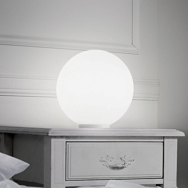 Ideallux Lampada da tavolo Mapa, Bianco / Opale, Soggiorno / Sala da pranzo, Vetro, Lampada da tavolo